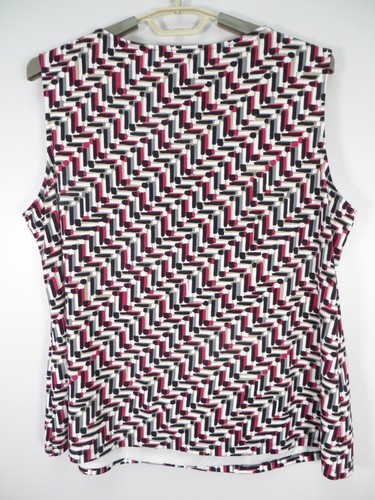 JONES STUDIO Women Lightweight Stretch Polyester Tank Top Multicolor Geo Plus 2X - 第 5/13 張圖片