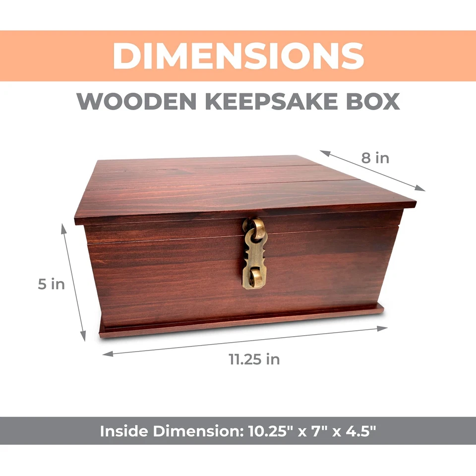 Caja de almacenamiento de madera estilo antiguo caja de recuerdo de madera para joyeros decoración del hogar Foto 3 de 4