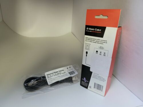 NEW IN BOX True S Video Cable & AC Power Cord Cable For SEGA DREAMCAST - Picture 2 of 5