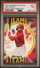 2022 Stadium Club Chrome Joey Votto #BT-17 Beam Team Green Refractor /99 PSA 9