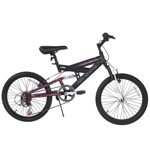 20 Inch Girls Mountain Bike Dual Suspension 6 Speed Kickstand Adventure Cycling - Picture 3 of 12