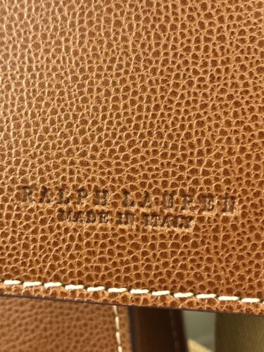 Borsa Valigetta Azienda Ralph Lauren Black Label 100% Pura Pelle Made In Italy - Foto 5 di 10