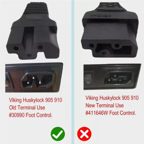 FOR HUSQVARNA VIKING Huskylock 340D,341D 3400 #30990 FOOT CONTROL PEDAL+Cord - Picture 5 of 11