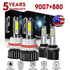 For Dodge RAM 1500 2500 3500 1994-2001 F2 COB LED Headlight High/Low  Fog Light