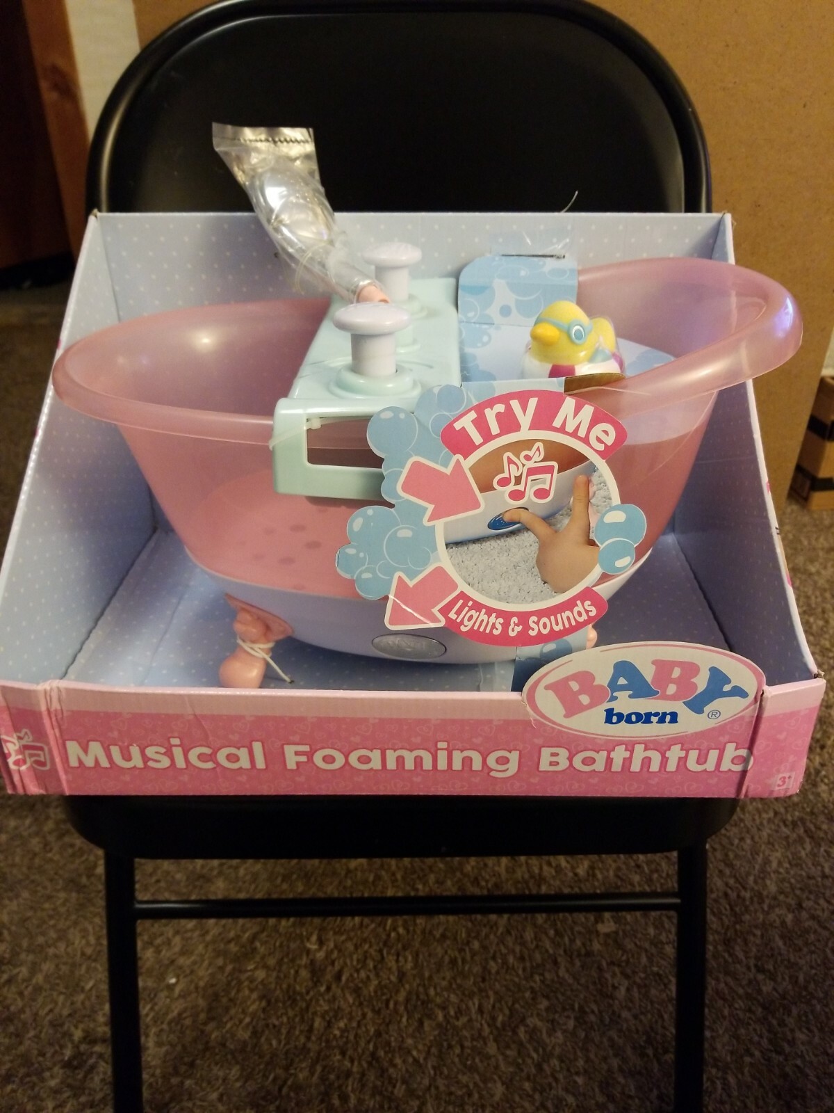 baby born musical bathtub