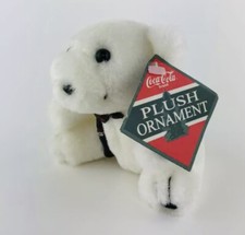 Vintage COCA COLA Polar Bear 3.5" Plush Toy Stuffed Animal Ornament 1995 NWT