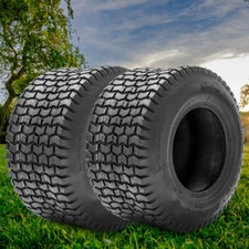 Set Of 2 13x6.50-6 Lawn Mower Tires 13x6.5x6 4Ply Garden Tractor Turf Tires Tyre
