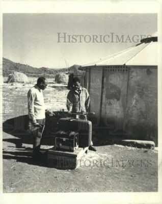 #ad #ad 1970 Press Photo Ethiopia#x27;s Lalibella Airport uses old scales to weigh baggage. $24.99