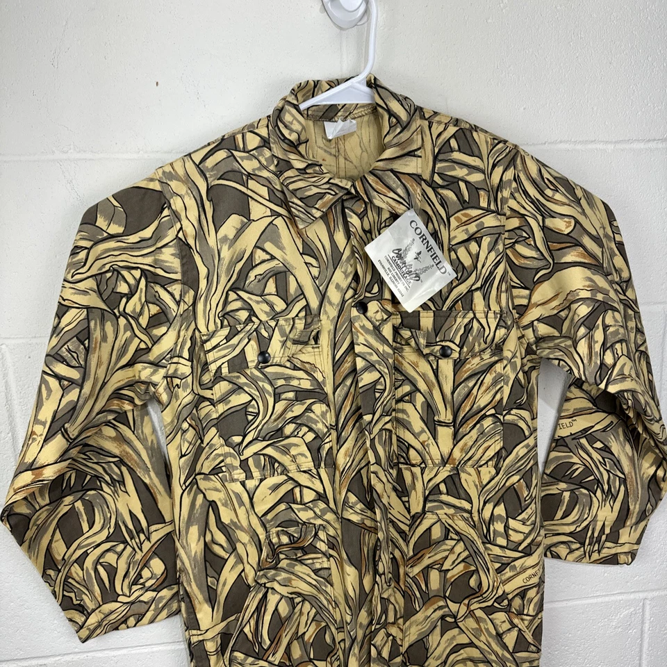 Vintage NWT Cornfield Camouflage Hunting Jumpsuit Coveralls Small New Rare Camo - Image 2 of 4