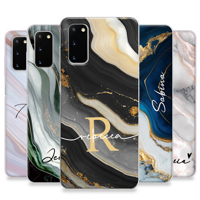 Personalisierte Handyhülle Name Silikon Cover für Samsung S21 S22 S23 S24 S20 Plus