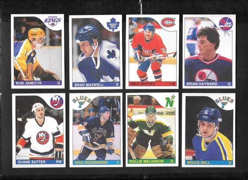 1985-86 OPC O PEE CHEE CARD 133-264 + BOX BOTTOM & TOPPS INSERT STICKER SEE LIST - Picture 198 of 369