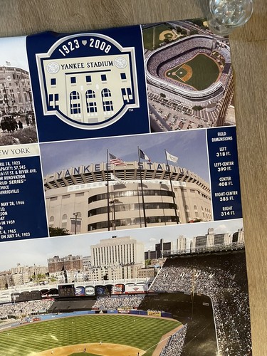 POSTER STADIO YANKEE 1923-2008 22x34 Costacos - Foto 3 di 7