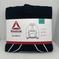 Reebok Mens Black Hoodie XL New w Tags Comfortable Hoodie For Everyday Wear