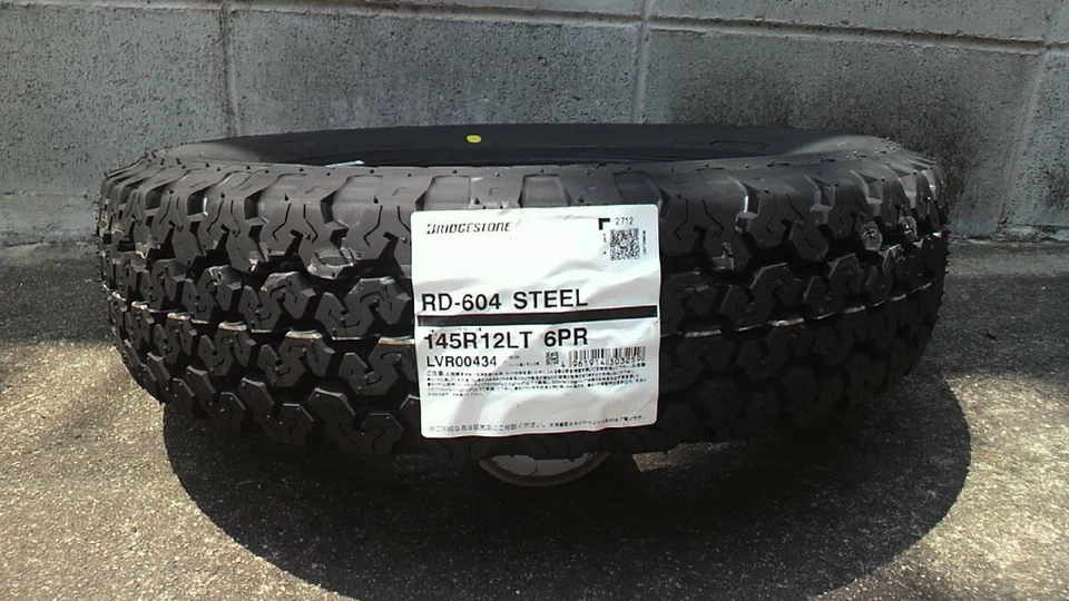 BRIDGESTONE RD604 145/80R12 80/78N M+S Set of 5 Tire Kei truck mini track - Image 2 of 2