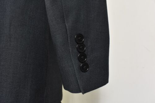 JF J. Ferrar Charcoal Weave Peak Lapel SLIM FIT Dual-Vent 2-Piece Suit 36R x 33W - Picture 4 of 7