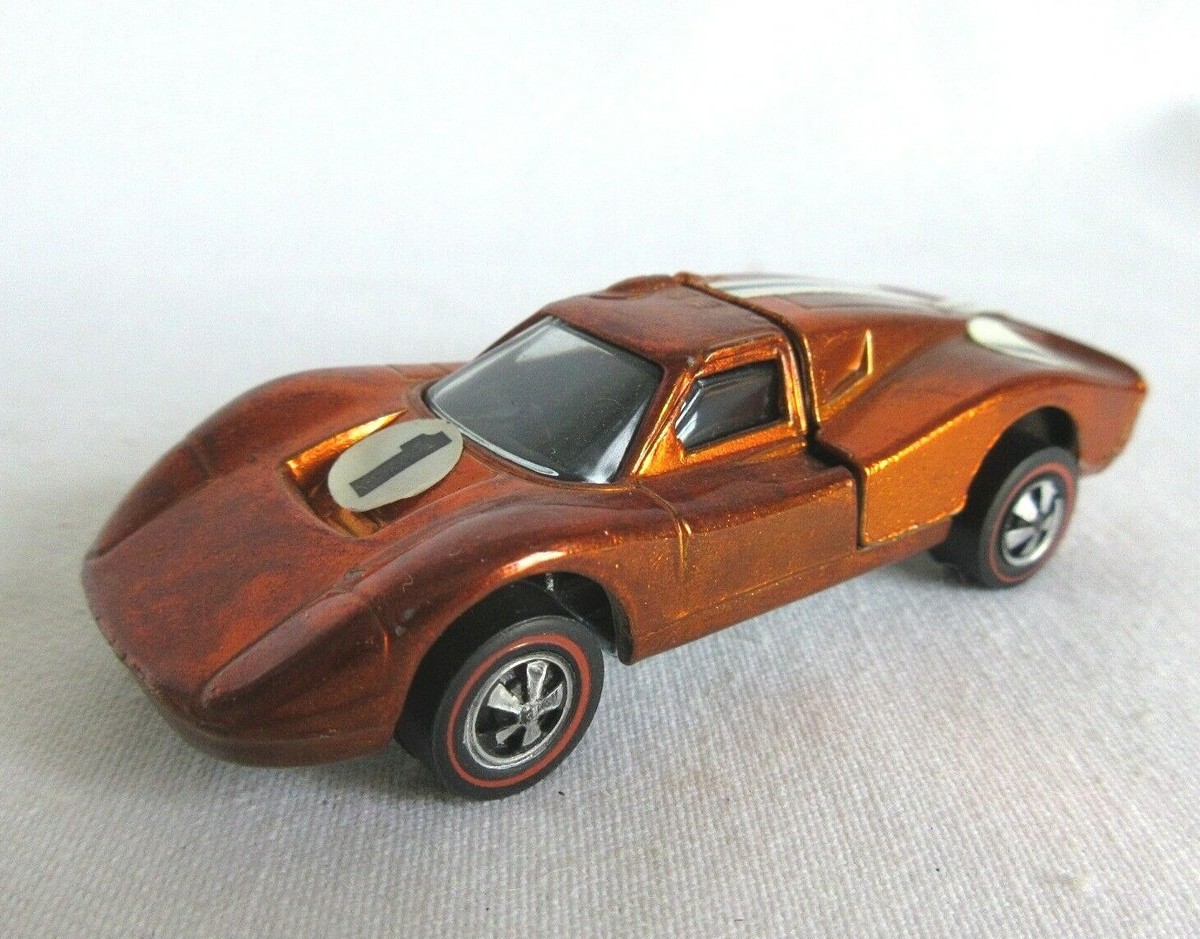 HOT WHEELS VTG 1:64 1968 REDLINE FORD MK IV SPECTRA ORANGE