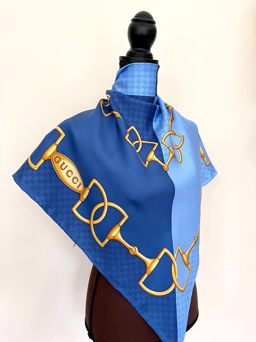 Unisex Gucci Scarf with Gift Box Logo Horsebit Print Double  display picture 1
