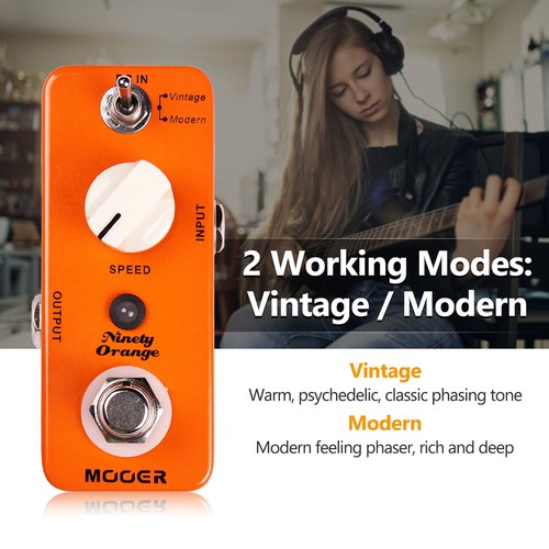 Mooer Ninety Orange Phaser Effektpedal für E-Gitarre C6N6 - Bild 4 von 7
