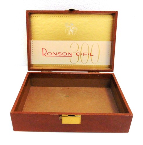 "Caja de cigarros Ronson CFL 300 vintage 8,4"" x 5,6"" x 2,6" - Imagen 3 de 10