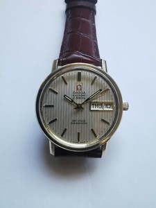 Authentic Vintage Omega De Ville Electronic F300Hz Chronometer Gold Plated Wristwatch