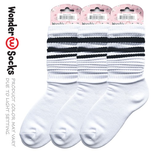 Wonder Slouch Socks Stripe Super Soft One Size 3 Pairs - 第 4/13 張圖片