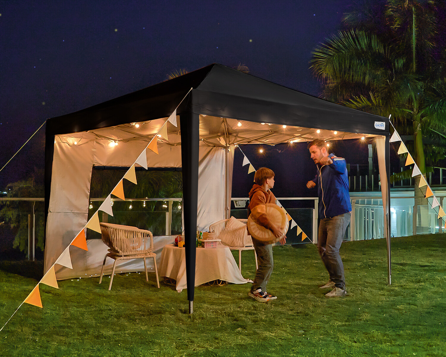 Quictent EZ Pop Up Canopy 10'x10' Outdoor Folding Gazebo Wedding Party Tent US