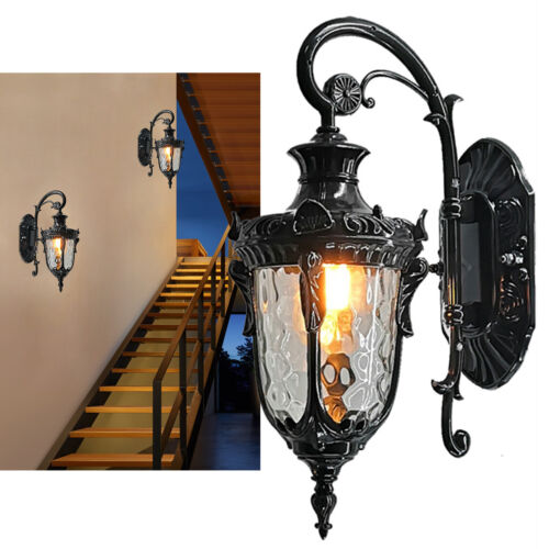 Exterior Wall Light Fixture Outdoor Lighting Lantern Lamp Garden Porch Patio NEW