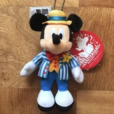 Disneyland Mickey Mouse Plush Key Chain New Tokyo Disneysea Anniversary Japan