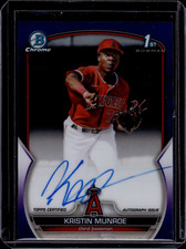 2023 Bowman Chrome Prospect Autographs Purple Kristin Munroe 68/250