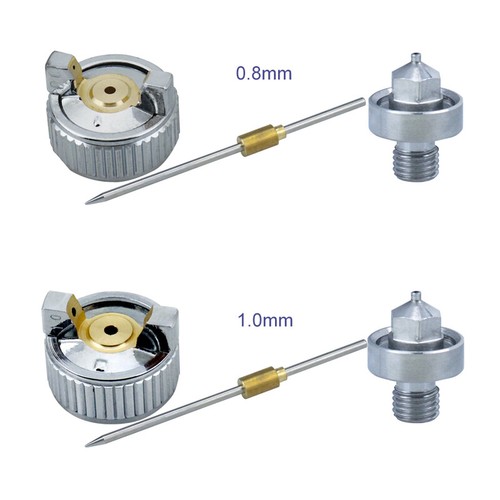 Mini pistola pulverizadora de aire HVLP detalle de automóvil pulverizador de pintura de retoque reparación de puntos 0,8/1,0 mm - Imagen 5 de 12
