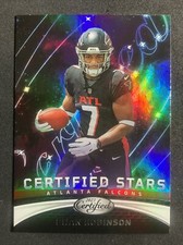 2023 Certified Football Bijan Robinson Certified Stars Rookie RC #CS-17 Falcons