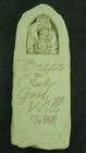 Carruth Studios Stone Nativity "Peace on Earth Good Will to All Plaque 2006 10"