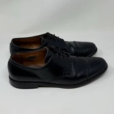Allen Edmonds Clifton Oxfords Shoes Mens 9.5 D Black Leather Cap Toe Dress