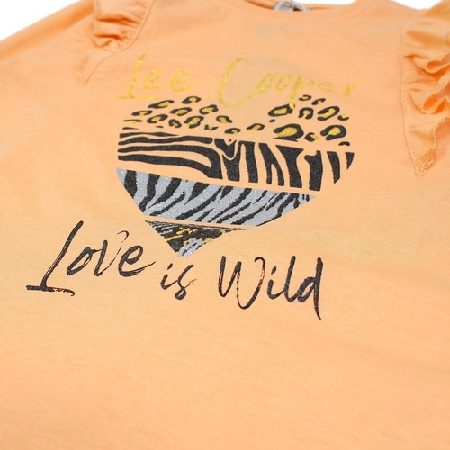 Girls' Pajamas. Lee Cooper. Orange Color. From 3 To 12 Years. - Picture 3 of 4