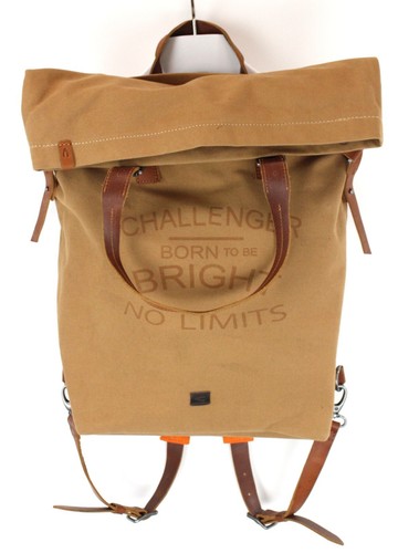 CAMEL ACTIVE Bag Men's ONE SIZE Backpack Notebook Canvas Brown - Zdjęcie 1 z 10