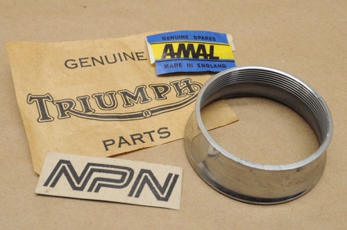 TRIUMPH TR6 TROPHY T120 BONNEVILLE AMAL Carburetor Air Intake Tube NOS OEM