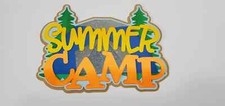 Summer Camp Memories, 3d Die cuts, premade paper piecing, Card embellish, Scrapb