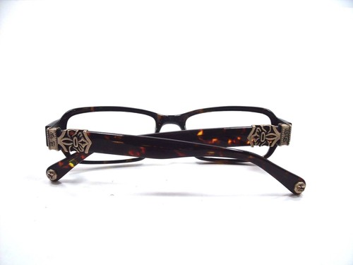 Silver Dagger Eyeglasses TABOO Tortoise C4 Clear size 52mm Optical Frame New - Picture 4 of 4