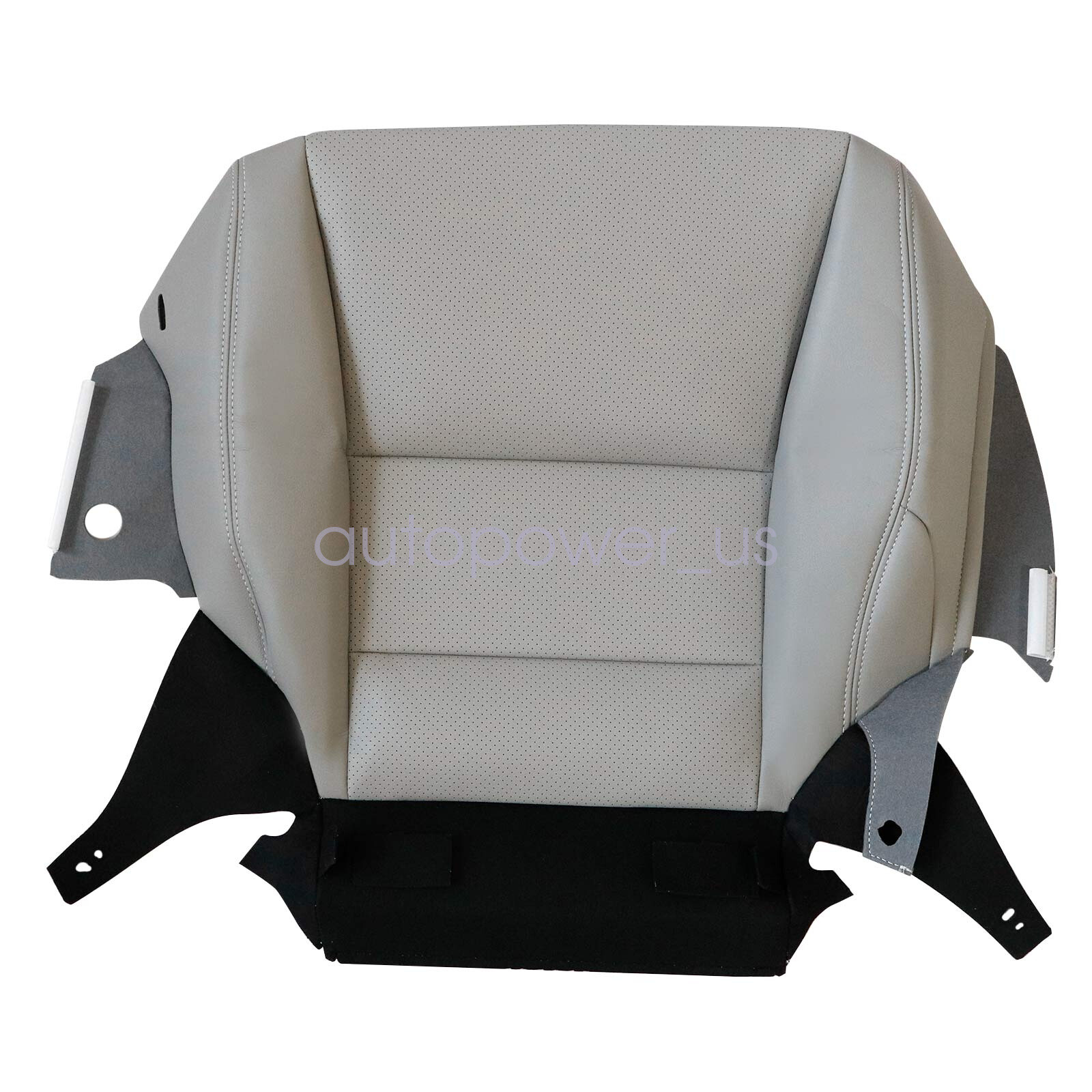 For 2013-2017 Honda Accord Front Side Bottom & Top Seat Cover Gray Perforated