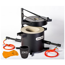 FB3H-20KG Piec do topienia Piec kuźniczy Piec gazowy Palnik gazowy Propan + Tygiel NAGRODA