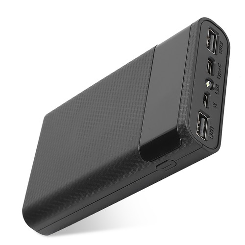 (black)Power Bank Kit DIY 4 X 18650 Portable DIY Power Bank Case Box No Welding - Zdjęcie 6 z 15