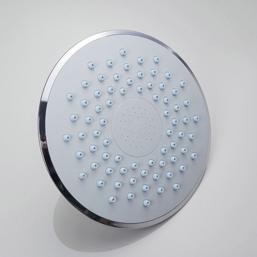 Grifo mezclador montado en la pared para grifo de ducha de lluvia cromado pulido de 8" con rociador manual - Imagen 7 de 9