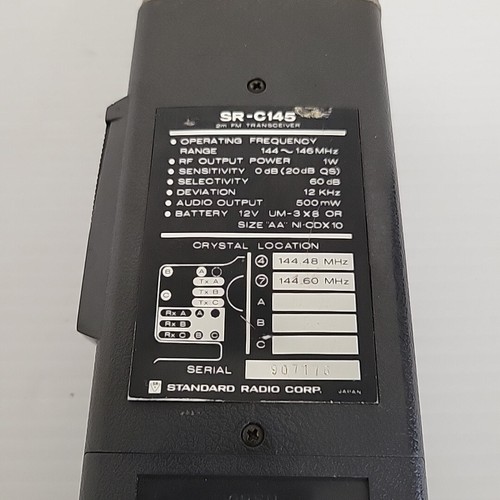 Vintage Standard Radio SR-C145 (Parts Or Repair Only) - Picture 7 of 8