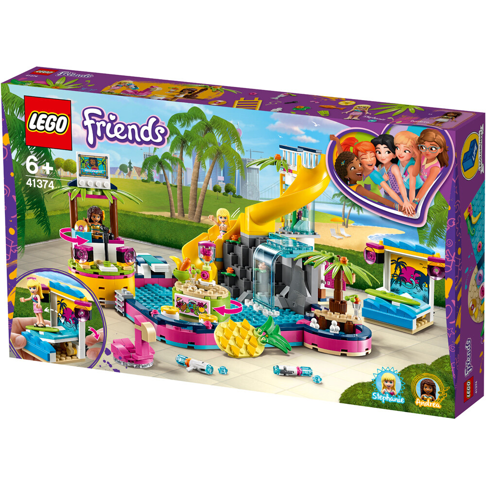 LEGO Friends Andrea's Pool Party Building Set - 41374 LEGO Friends Andrea's Pool Party Building Set - 41374