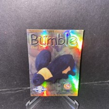 Ty Beanie Babies Series II S2 ~ Blue ~ Retired BBOC Card 275 BUMBLE the Bee