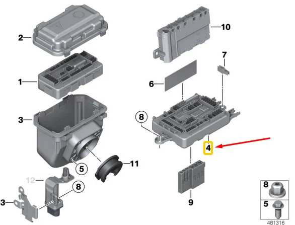 OEM BMW 1 F20 REAR POWER DISTRIBUTOR BOX 61149259466 9259466 GENUINE NO🇺🇸DUTY - Image 3 of 3