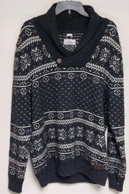 S. Oliver Fair Isle Button Turtleneck Sweater~ XL~ Weight Heavy 1 lb 12 oz. 