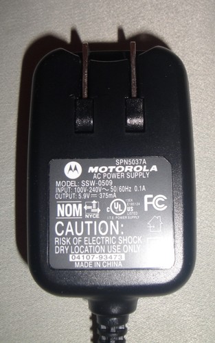 Motorola SPN5037A AC Cell Phone Wall Charger/Power Adapter for V600.... - Photo 8 sur 9