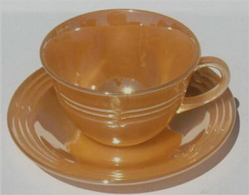 Vintage Fire King Jadite St Denis (1700 Line) Cup with label. RARE 