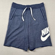 Nike Shorts Mens Sm Alumni Athletic Sweat Gym Big Logo Knit Sports 8" Inseam